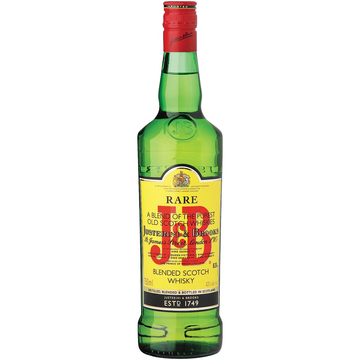 J And B Rare Scotch Whiskey