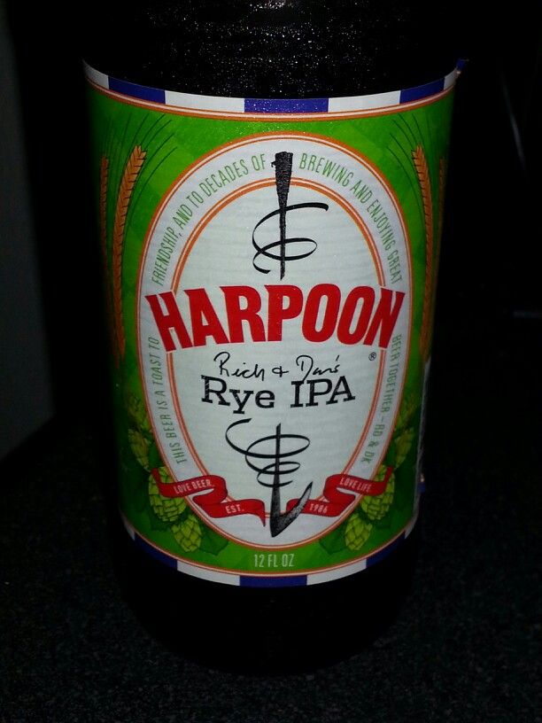 Harpoon Rye IPA 6 Pack Bottles