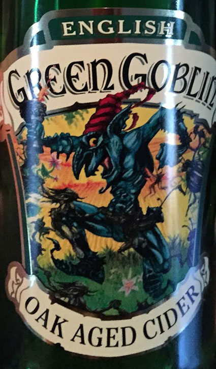 Green Goblin Cider Bottle