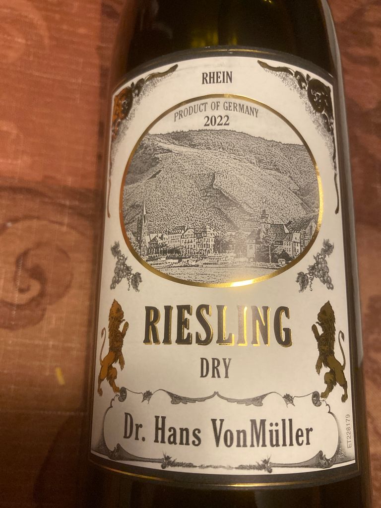 Dr. Hans Vonmuller Rheinhessen Dessert Wine