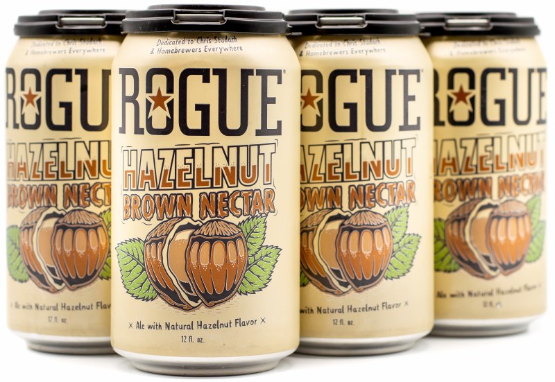 Rogue Hazelnut Brown 6 Pack Bottles