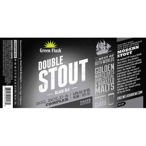 Green Flash Double Stout 4 Pack Bottles