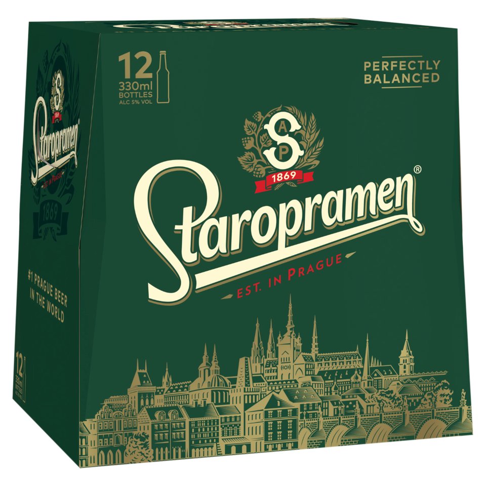 Staropramen 6 Pack Bottles