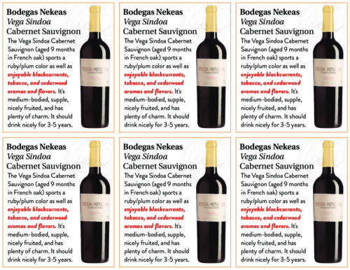 Nekeas Vega Sindoa Cabernet Sauvignon