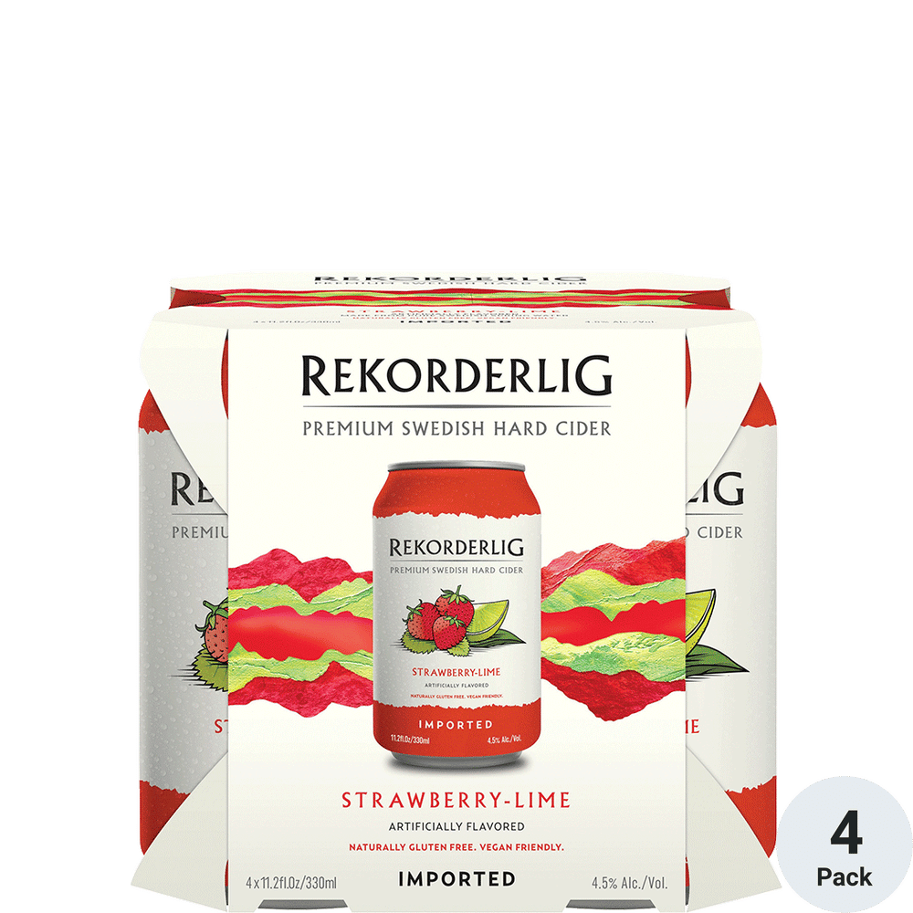 Rekorderlig Straw Lime Cider Bottle