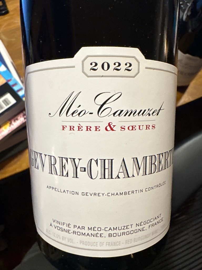 Meo Camuzet Gevrey Chambertin