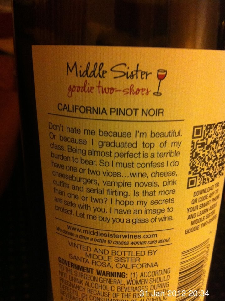 Middle Sister Gts Pinot Noir
