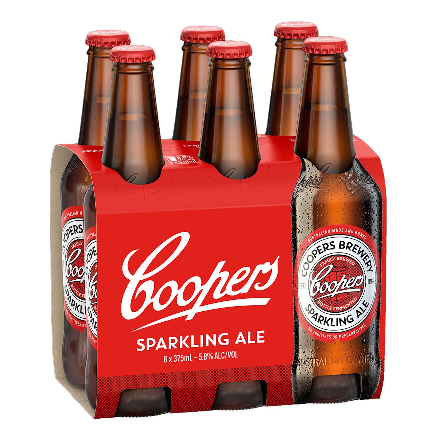 Coopers Sparkling Ale 6 Pack Bottles