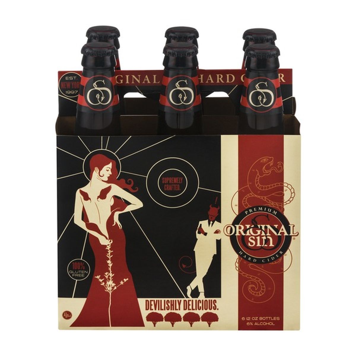 Original Sin Cherry Cider 4 Pack Bottles