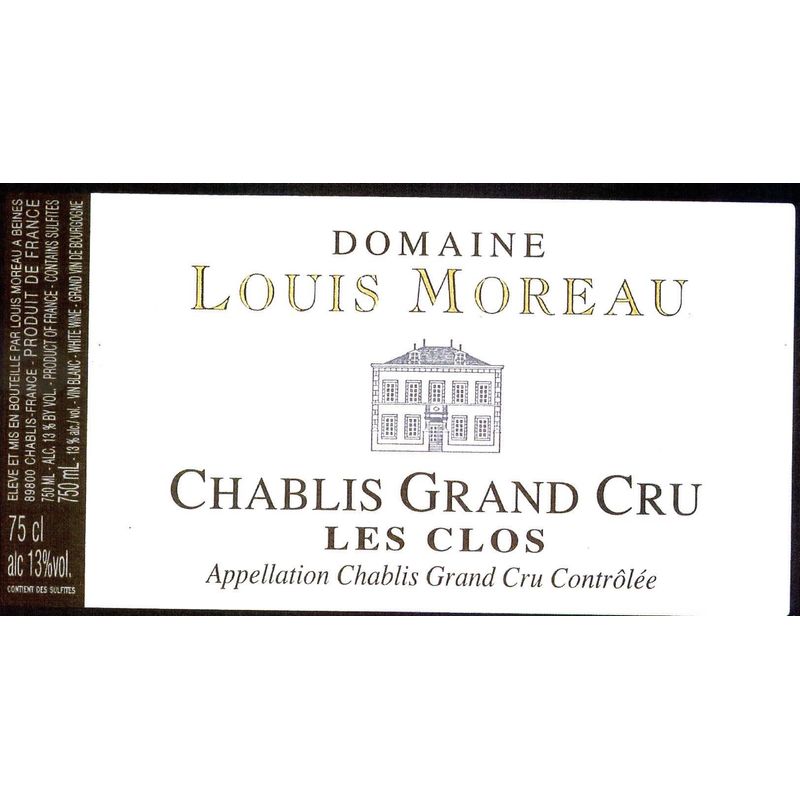 Domaine Chateau Moreau Les Clos Grand Cr Chablis