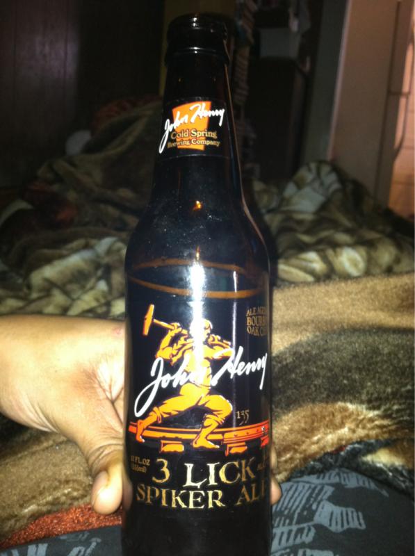John Henry 3 Lick Spiker Ale Bo Bottle