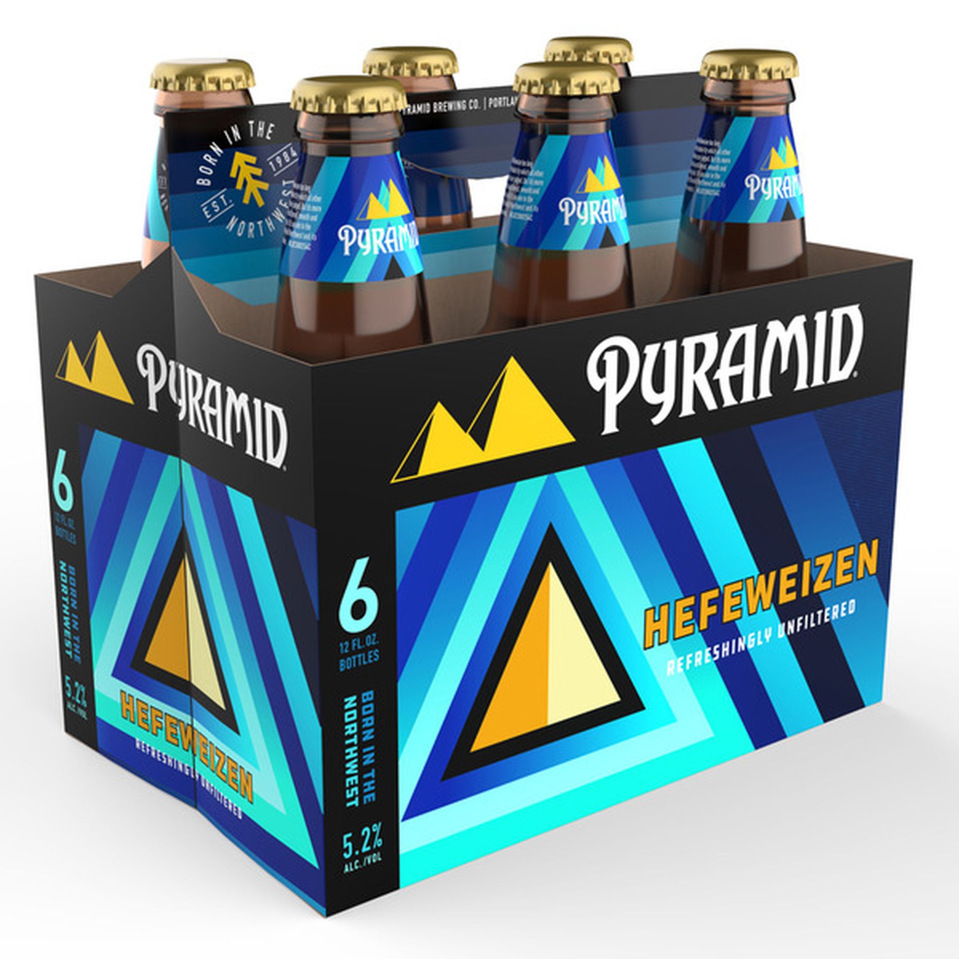 Pyramid Hefeweizen` 6 Pack Bottles
