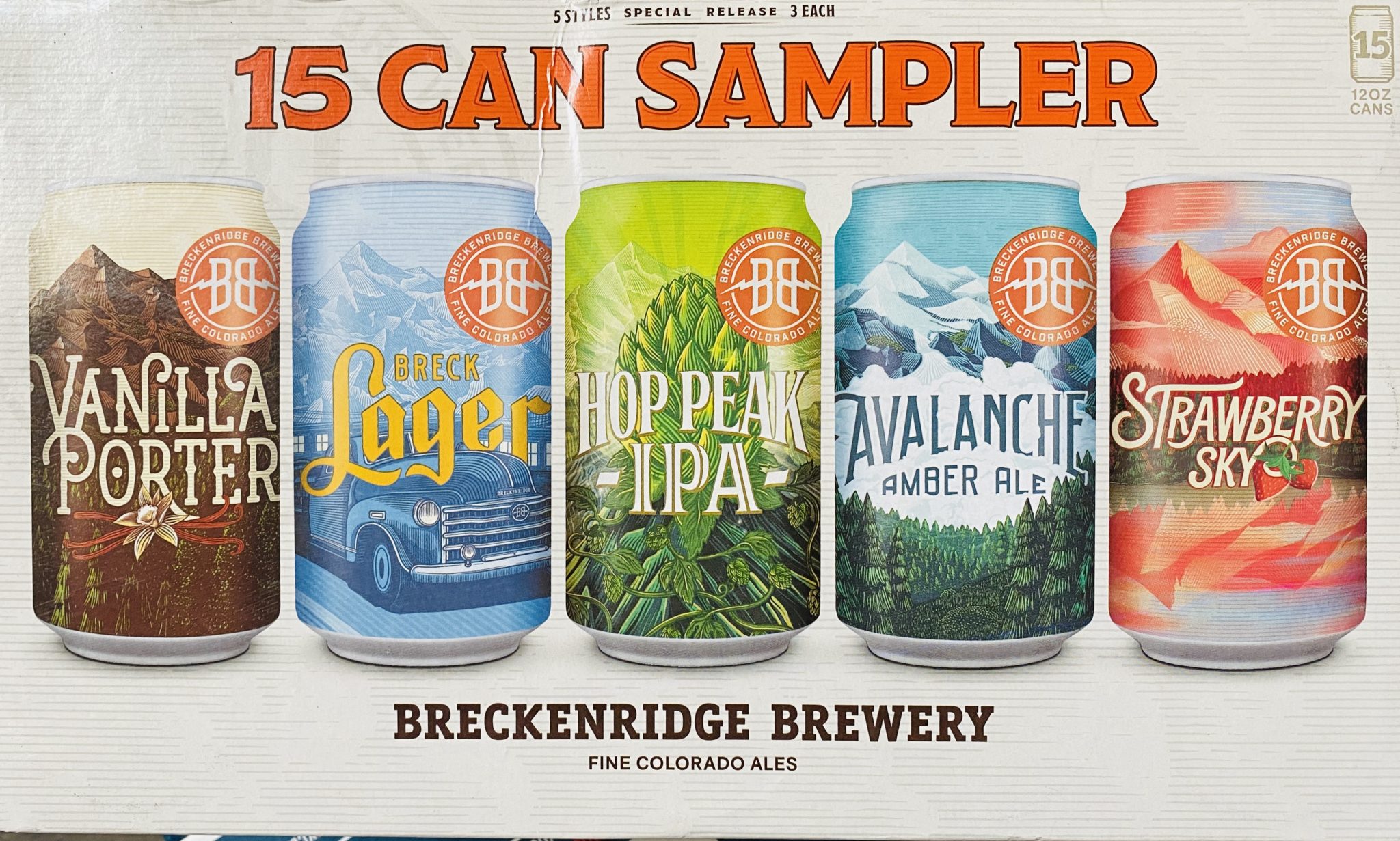 Breckenridge Summer Sampler 12 Pack Cans