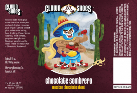 Clown Shoes Chocolate Sombrero Bottle