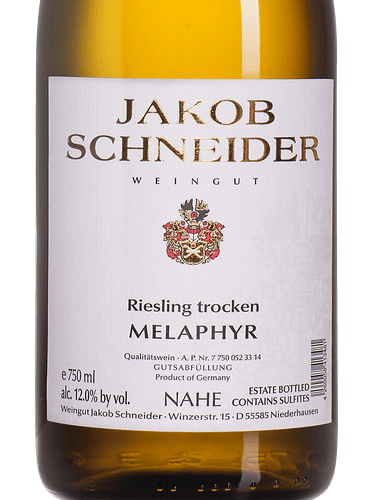 Jakob Schneider"melaphyr" Riesling