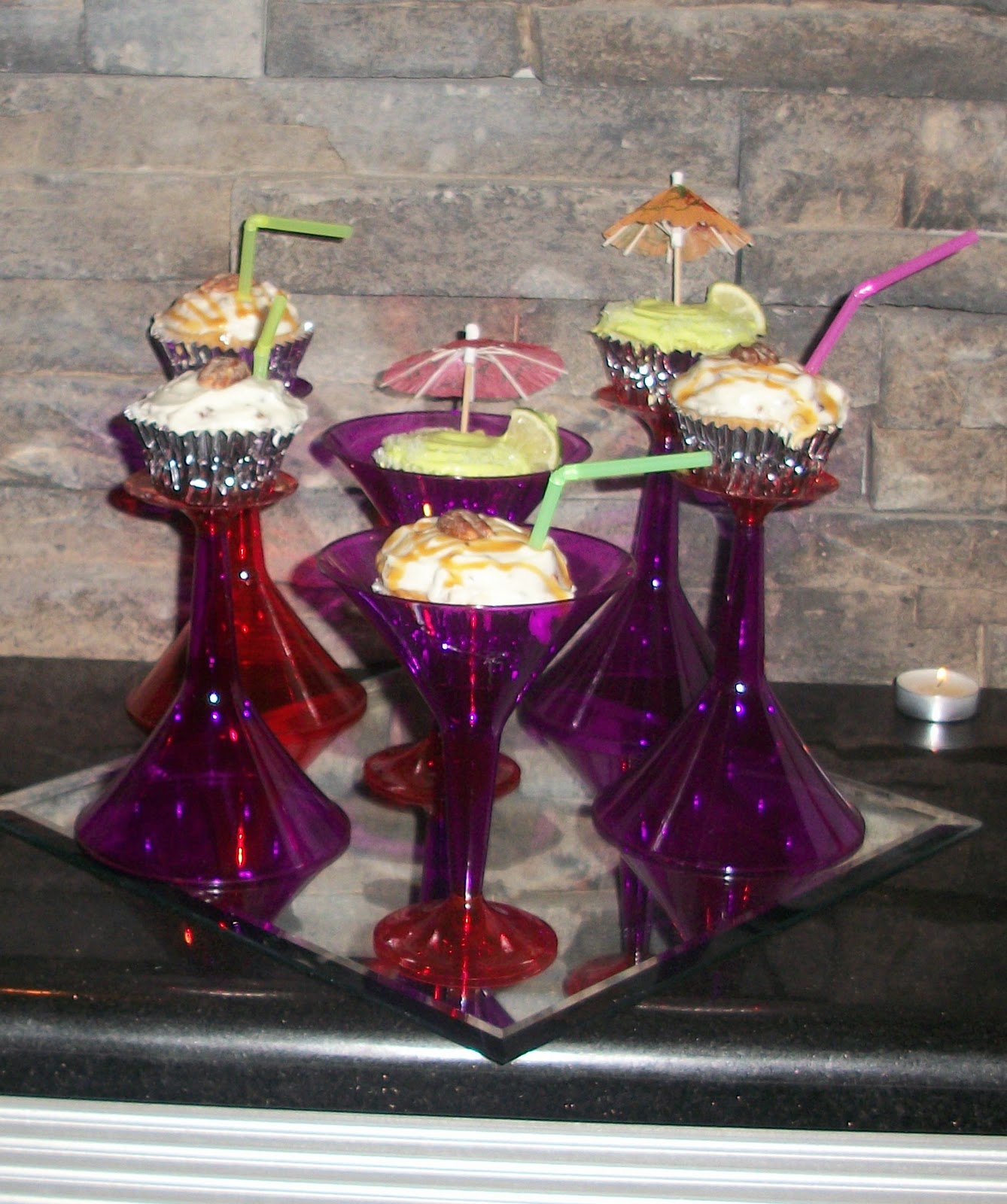 Modern Cocktail Cupcake