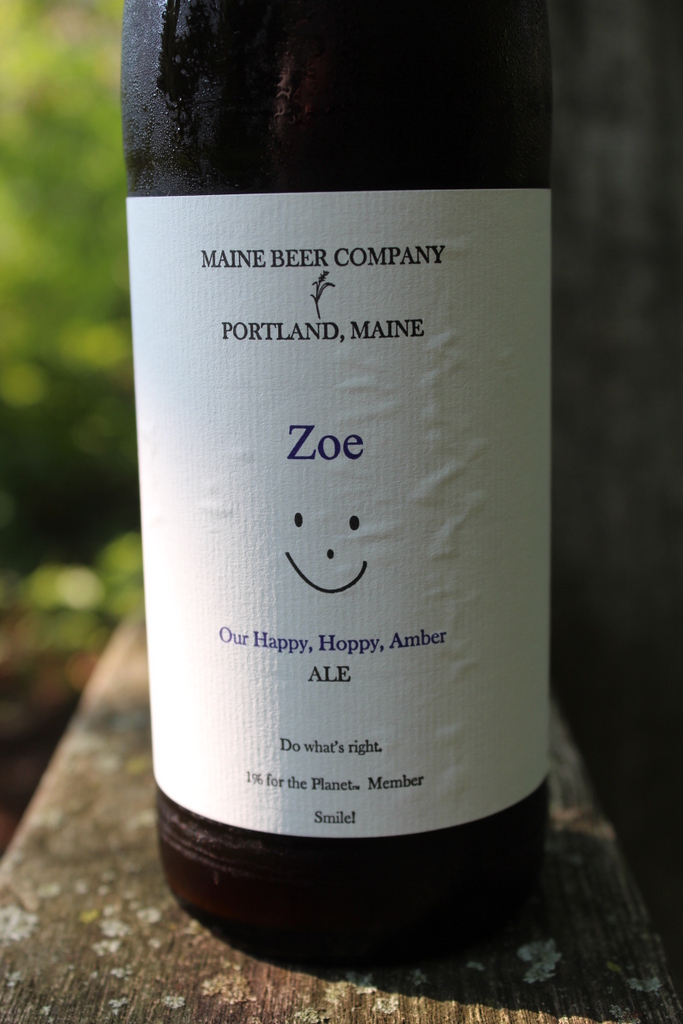 Maine Brew Zoe Our Happy Hoppy Bottle