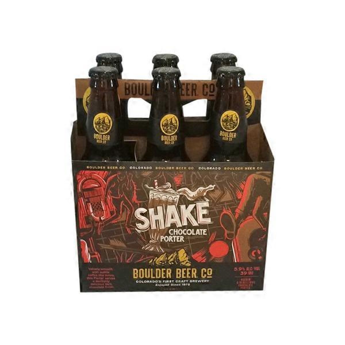 Boulder Shake Chocolate Porter 6 Pack Bottles