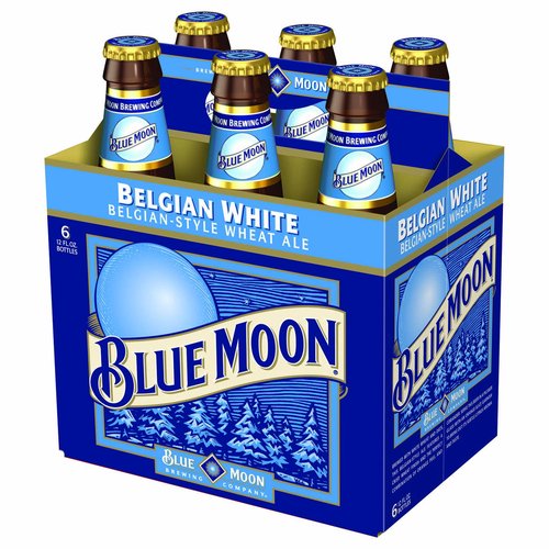 Blue Moon Belgian White Ale 6 Pack Bottles