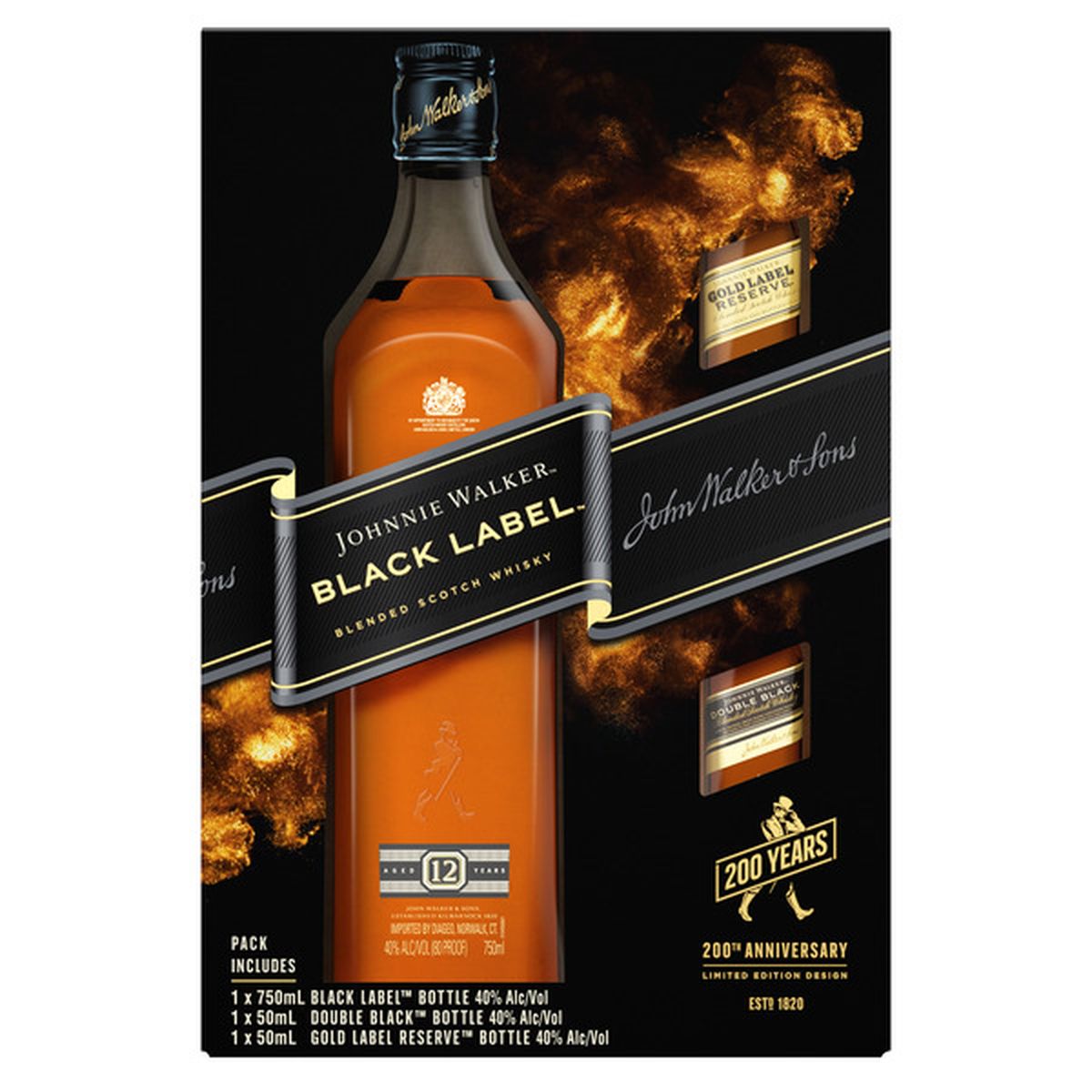 Johnnie Walker Black And Gold Gift