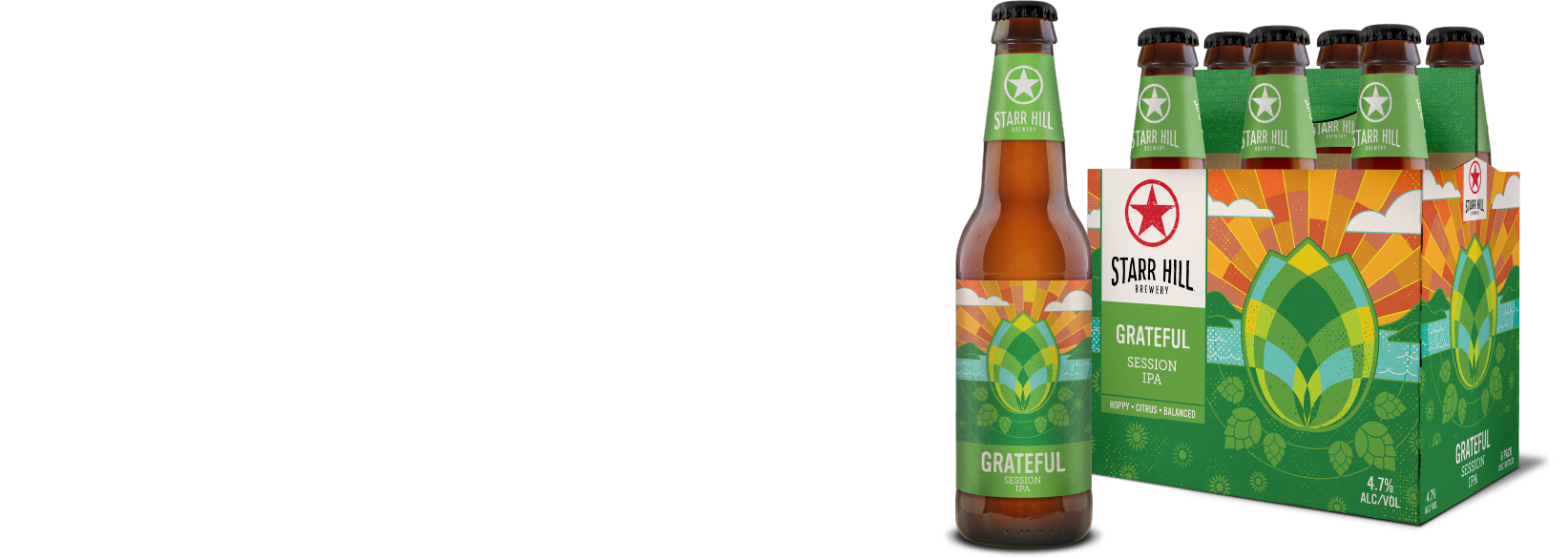 Starr Hill Grateful Pale Ale 6 Pack Bottles