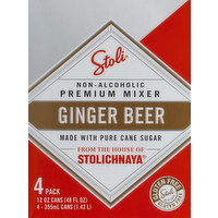 Stollichnaya Ginger Beer 4 Pack Cans