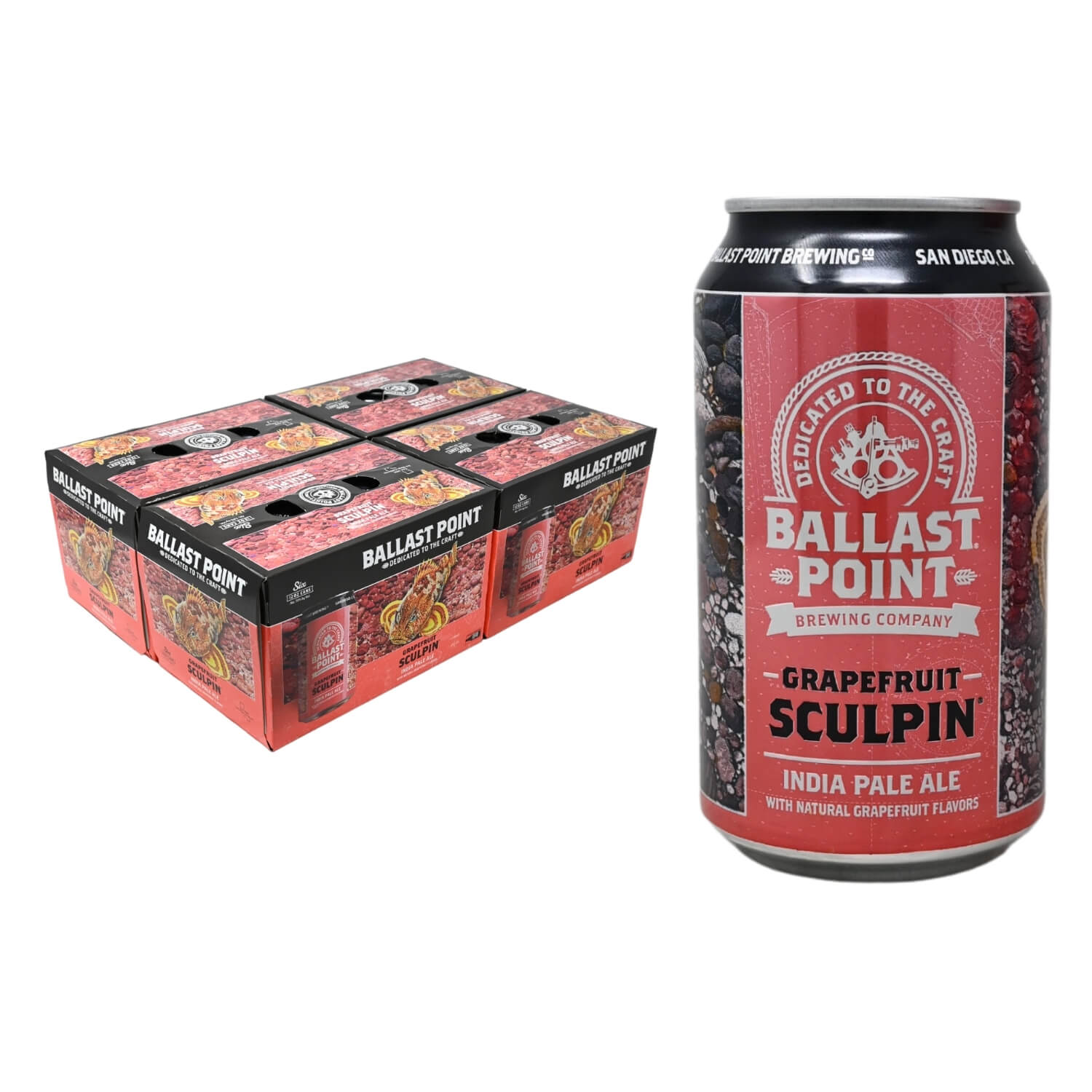 Ballast Pt Grapefruit Sculpin 6 Pack Bottles