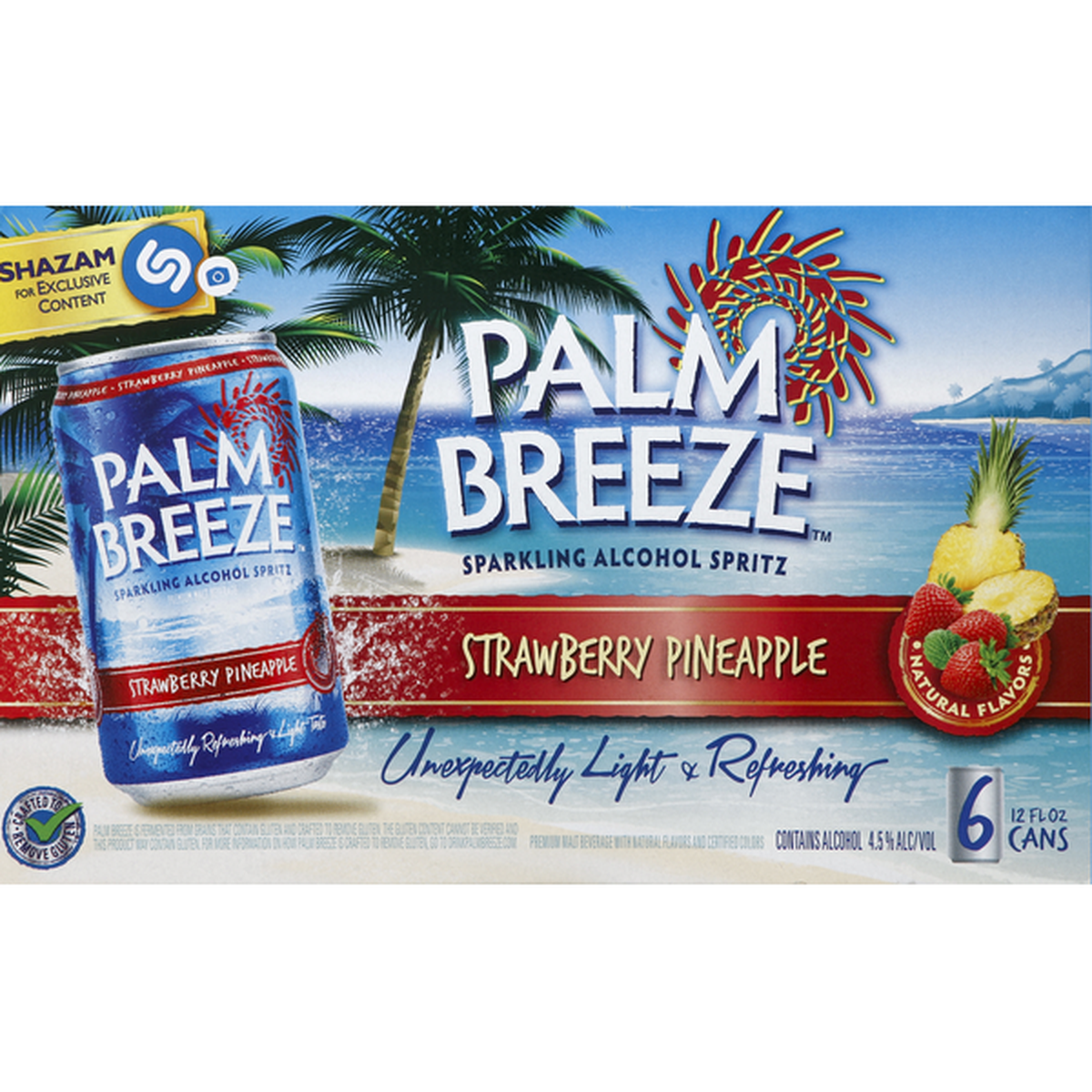 Palm Breeze Pin Mand Org 6 Pack Cans