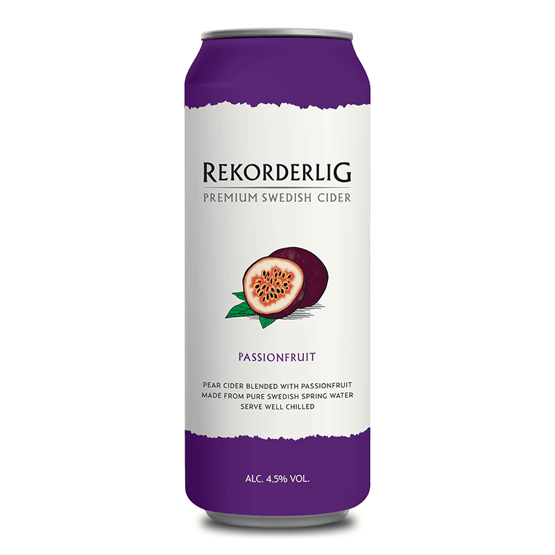 Rekorderlig Passion Fruit 4 Pack Cans Cidre
