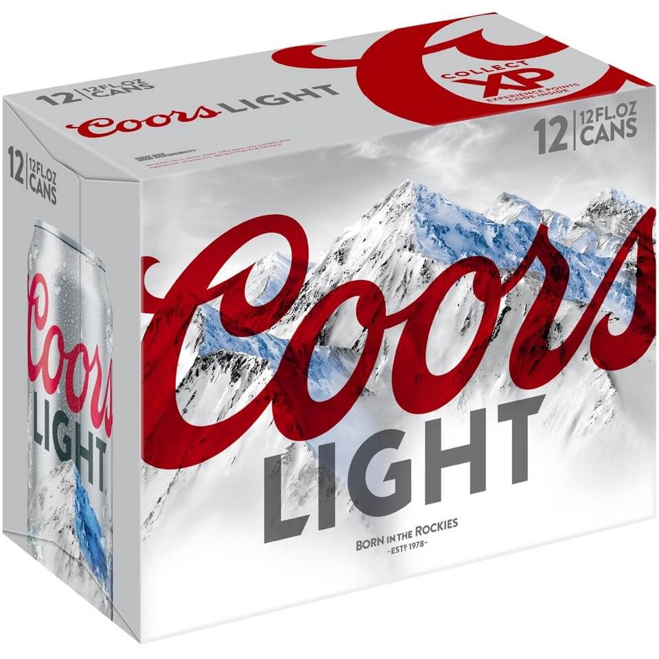 Coors Light Summer 12 Pack Cans