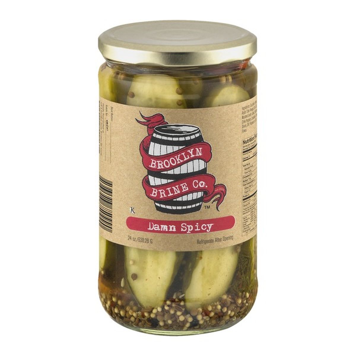 Brooklyn Brine Co Damn Spicy Pickle