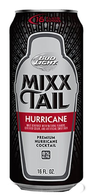 Bud Light Mixx Tail Hurricane Bottle