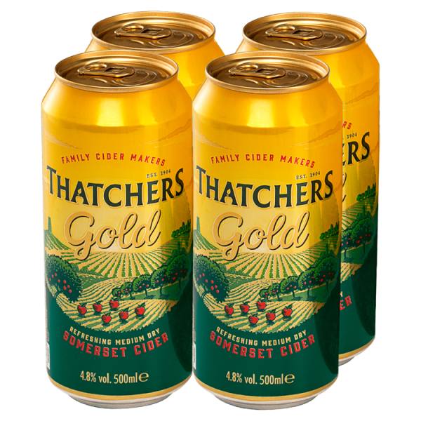 Thatchers Gold 4 Pack Bottles