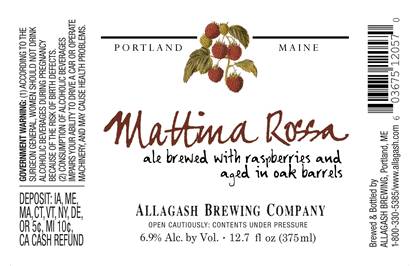 Allagash Mattina Rossa Bottle