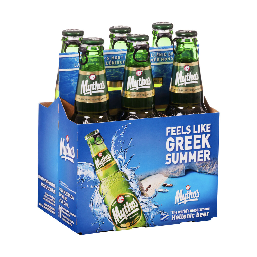 Mythos Hellenic Beer 6 Pack Bottles
