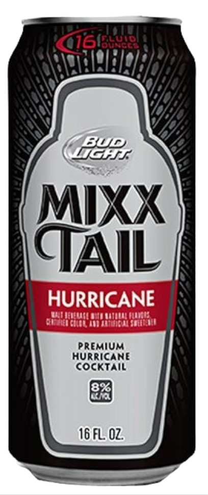 Bud Light Mixx Tail Hurricane Can