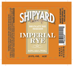 Shipyard Imperial Rye Bottle