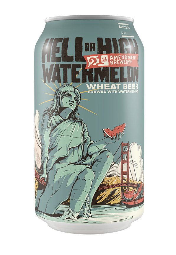 21st Amendment Hell Or High Water Mel 12 Pack Cans