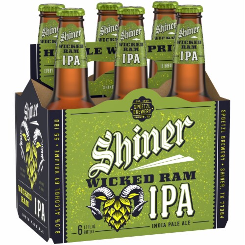 Shiner Wicked Ram IPA 6 Pack Bottles