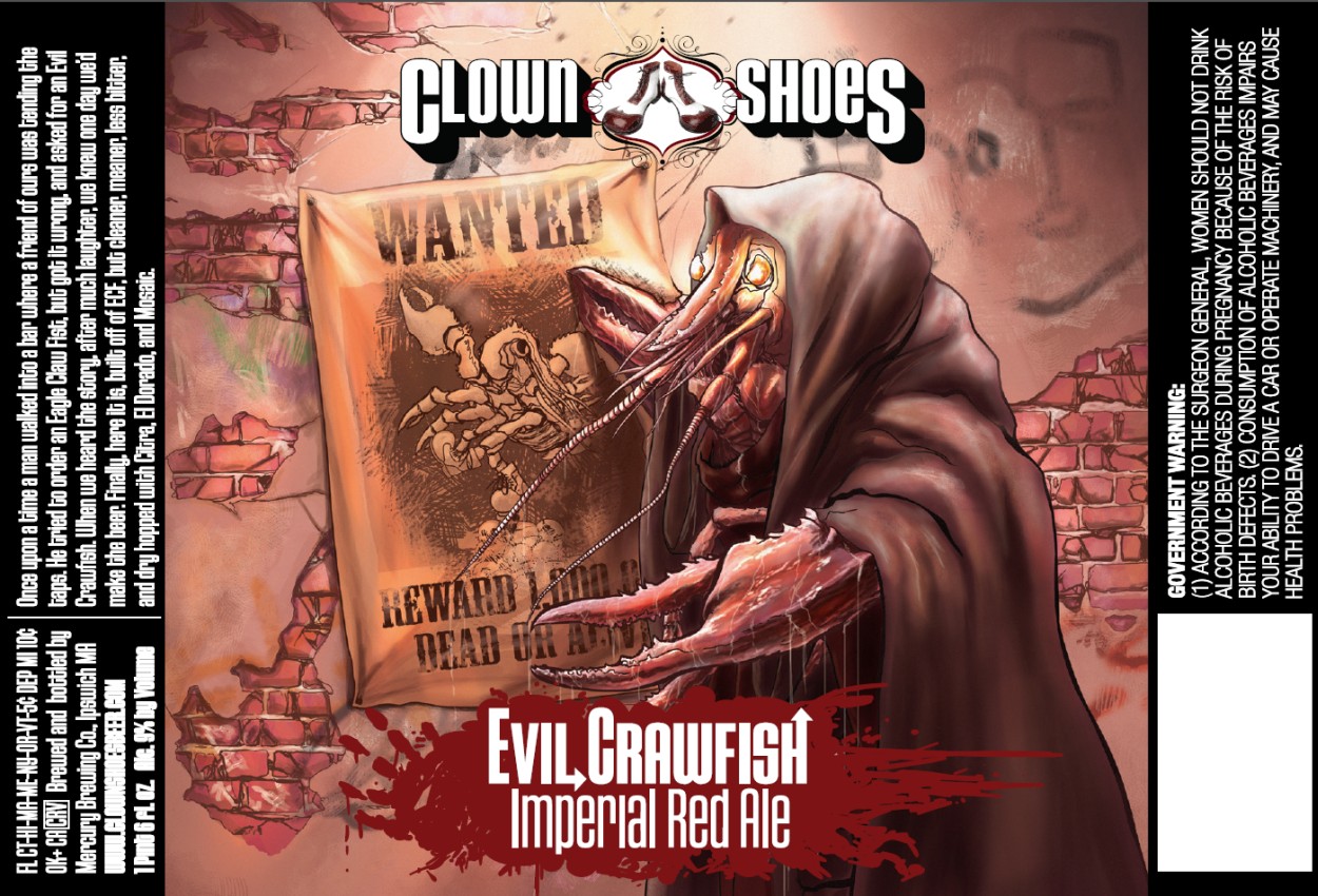 Clown Shoes Evil Crawfish Bottle