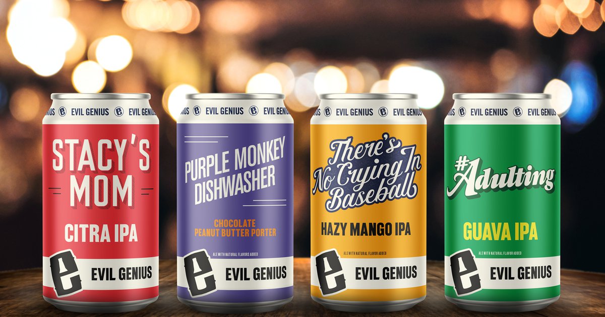 Evil Genius C C Fresh Hop IPA 4 Pack Bottles