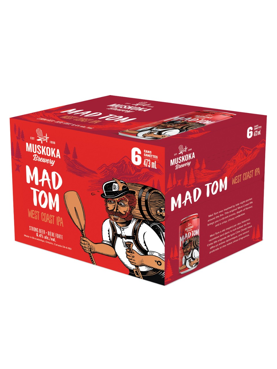 Muskoka Mad Tom IPA 6 Pack Bottles