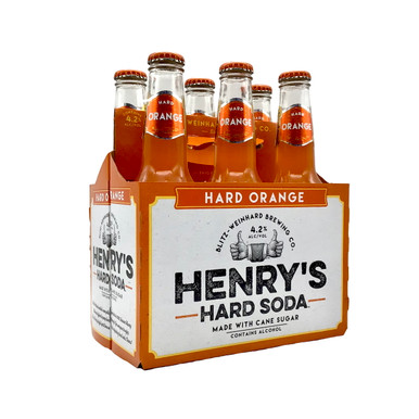 Henry's Hard Soda Orange 6 Pack Bottles