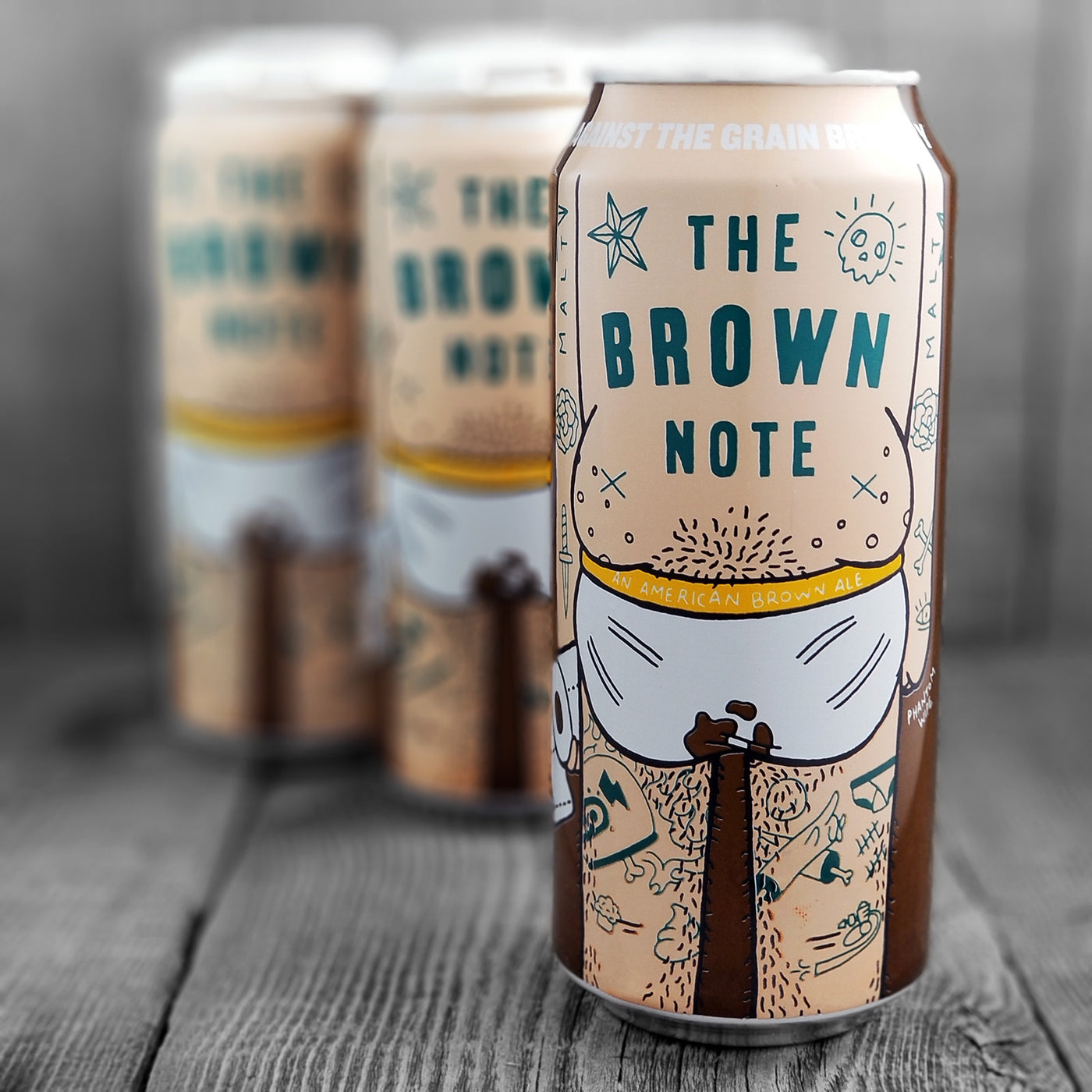 Againstthe Grain Brown Note 4 Pack Cans