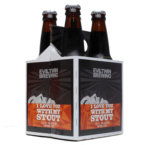 E T Brew I Love U With My Stout 4 Pack Bottles