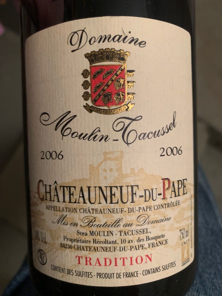 Domaine Moulin-Tacussel Cha Du Pape