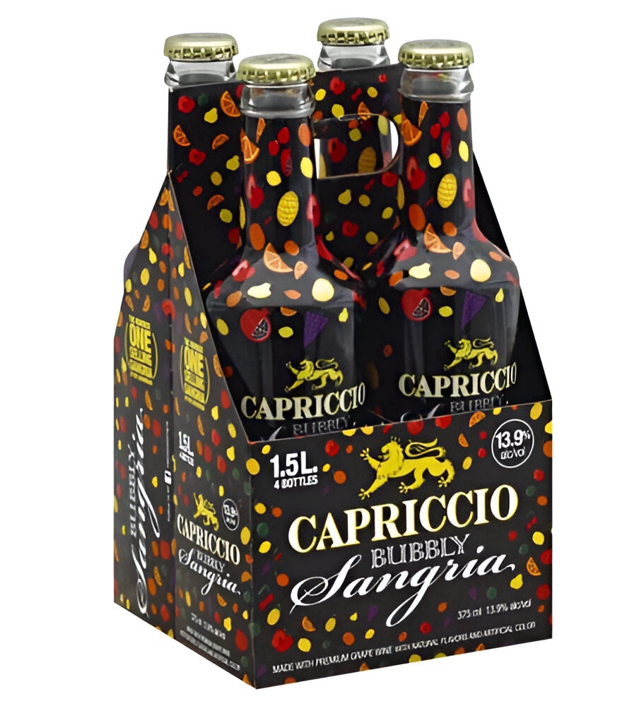 Capriccio Sprk/Red Sangria 4 Pack Bottles
