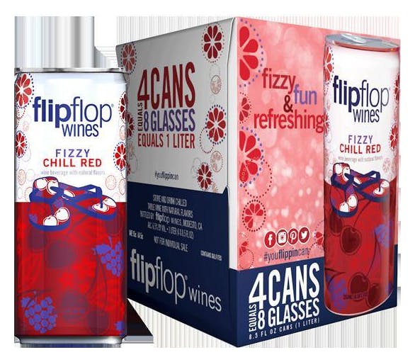 Flipflop Chill Red 4 Pack Cans