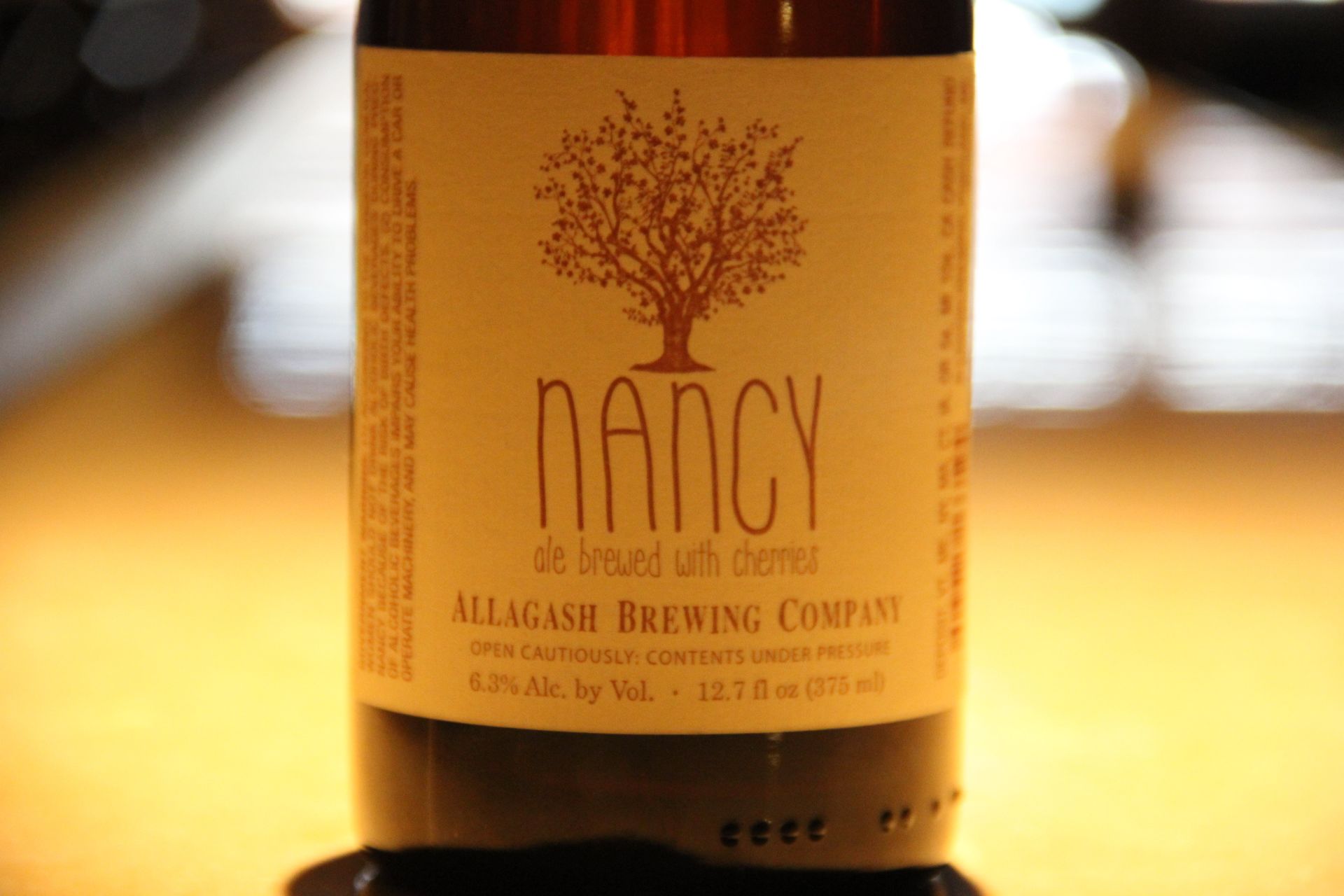 Allagash Nancy Bottle