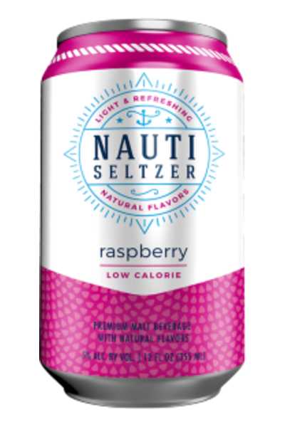 Nauti Seltzer Raspberry 6 Pack Cans